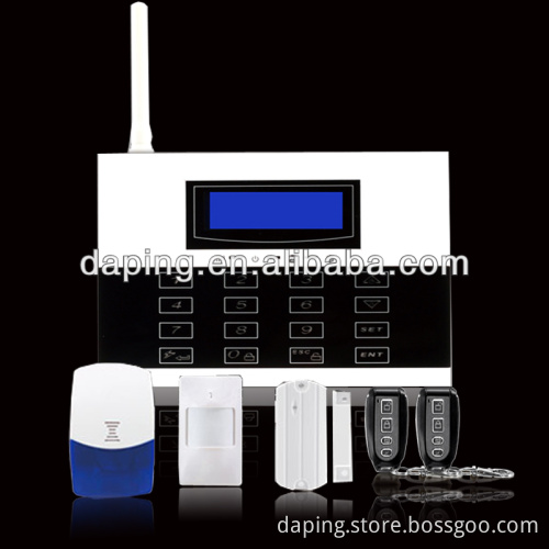 security burglar alarm system ,Support 120 sensor PSTN landline and GSM dual network wireless house/office/school